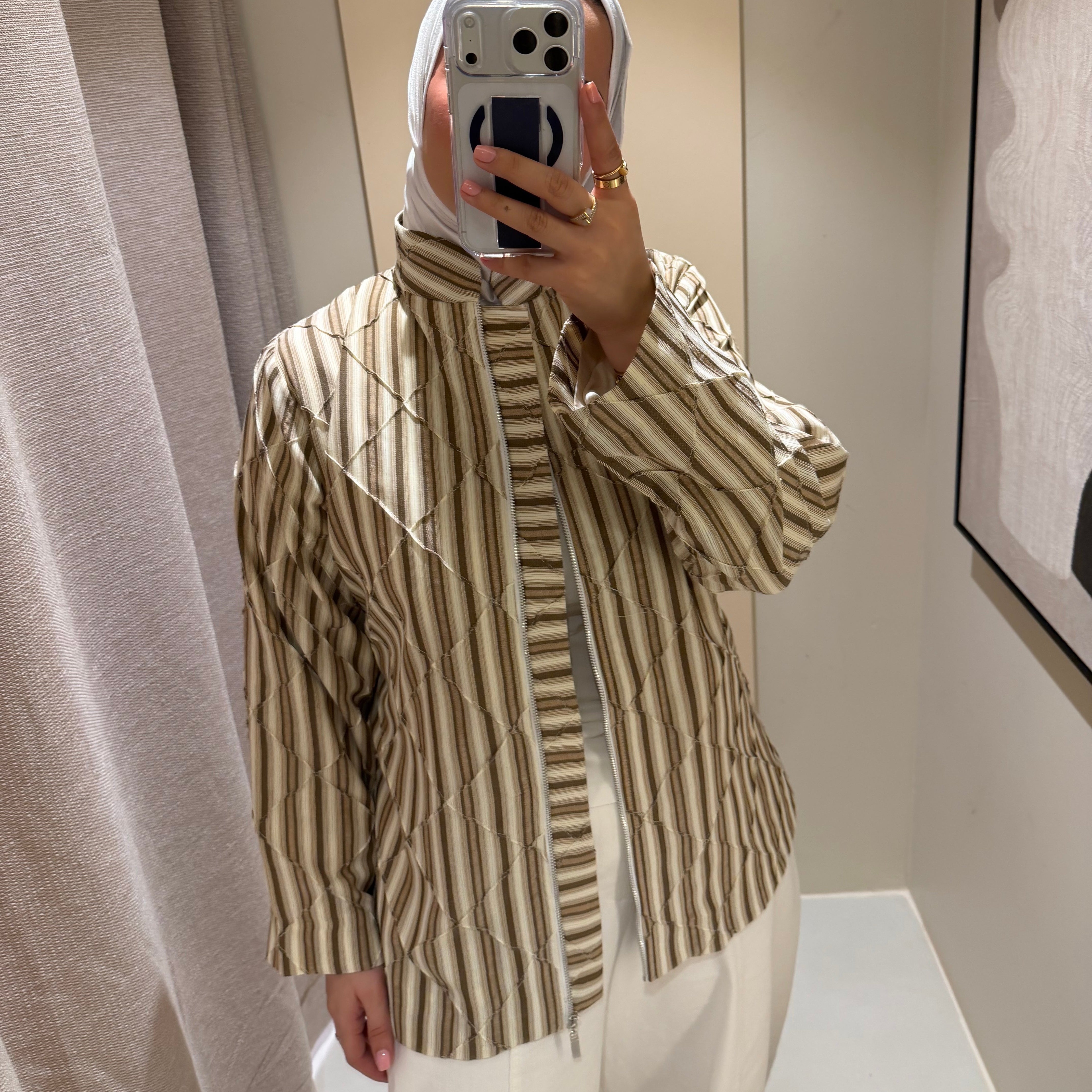 Brown Strips Jacket