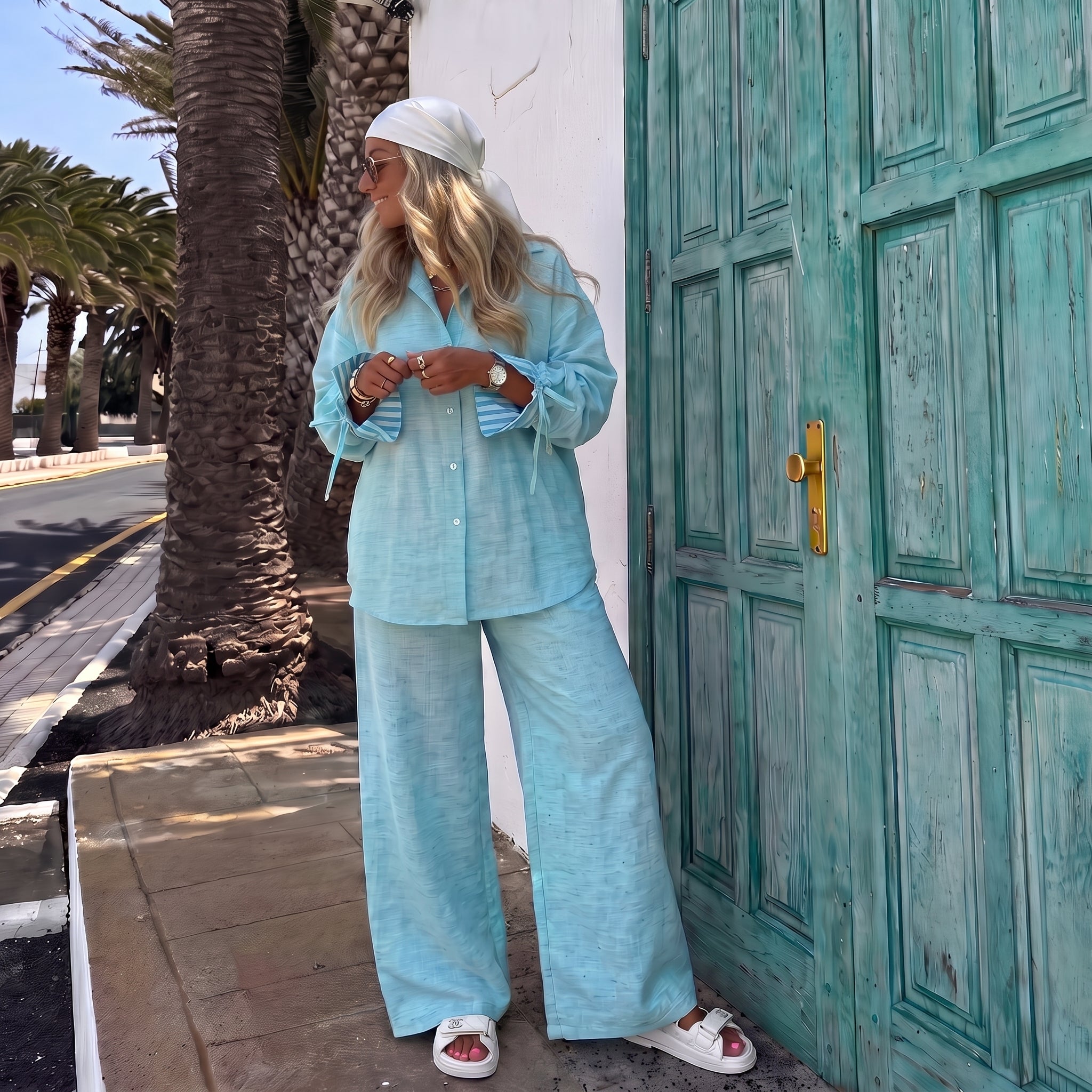 Turquoise shells set