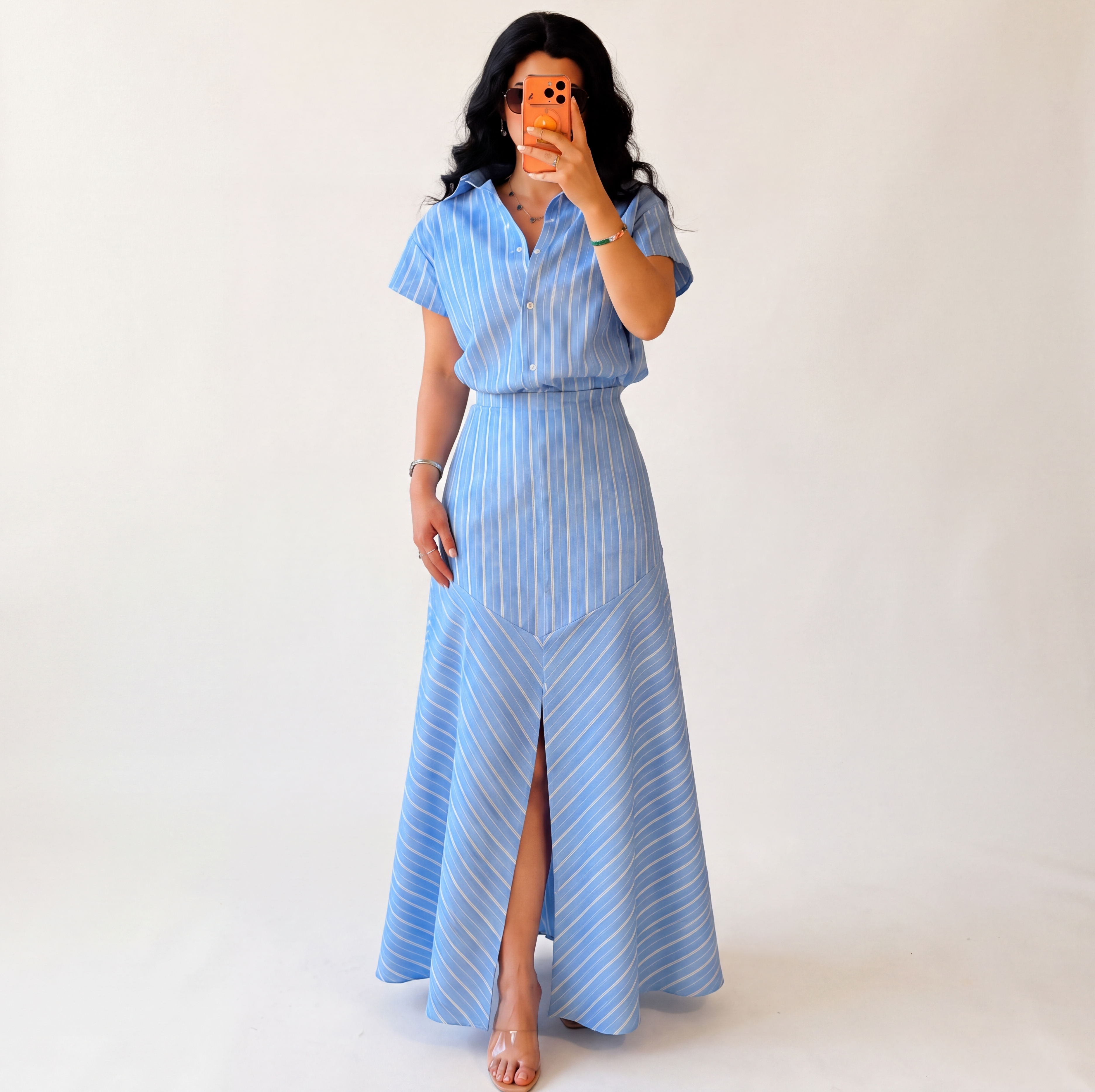SUMMER BLUE SKIRT SET