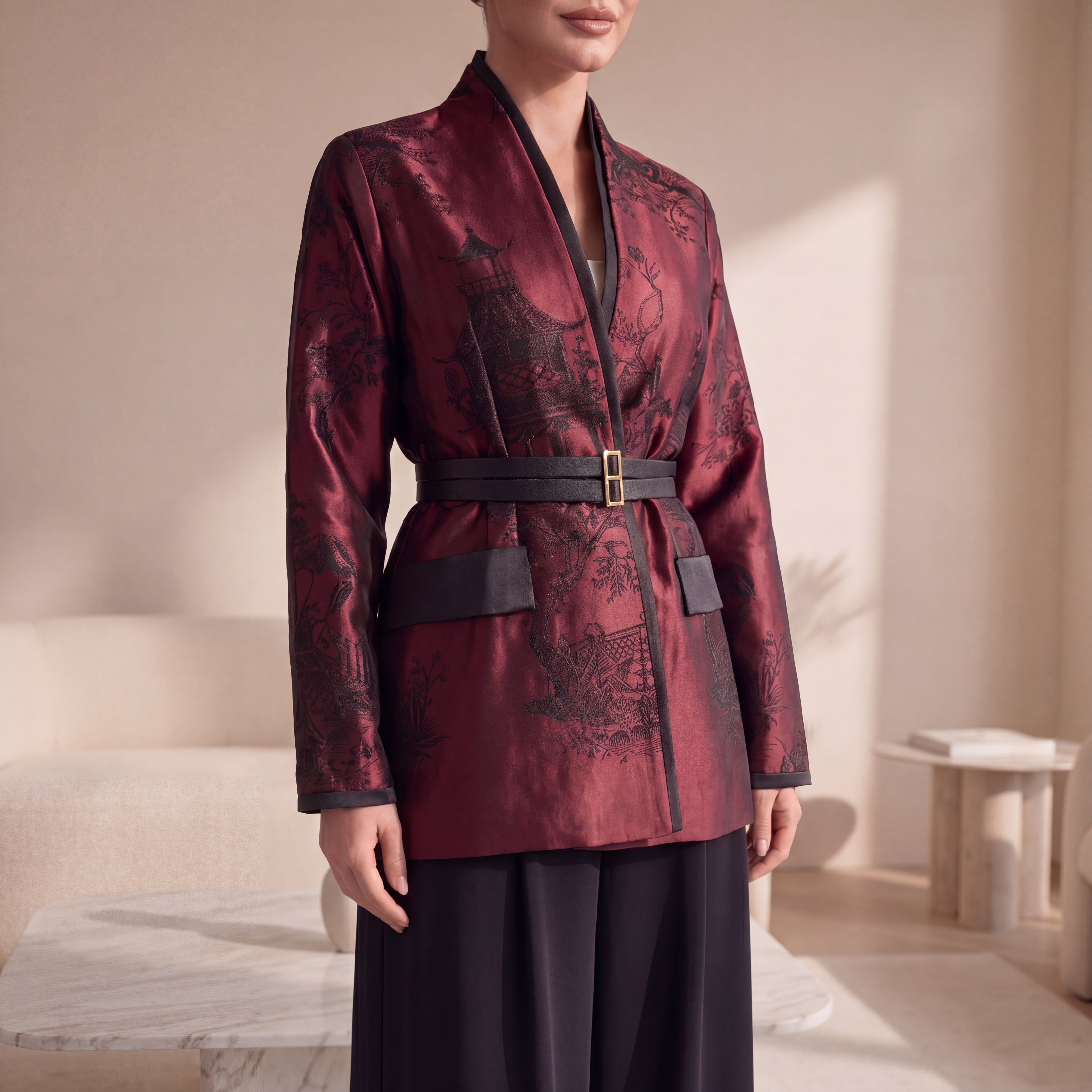 Akemi Blazer (Burgandy)