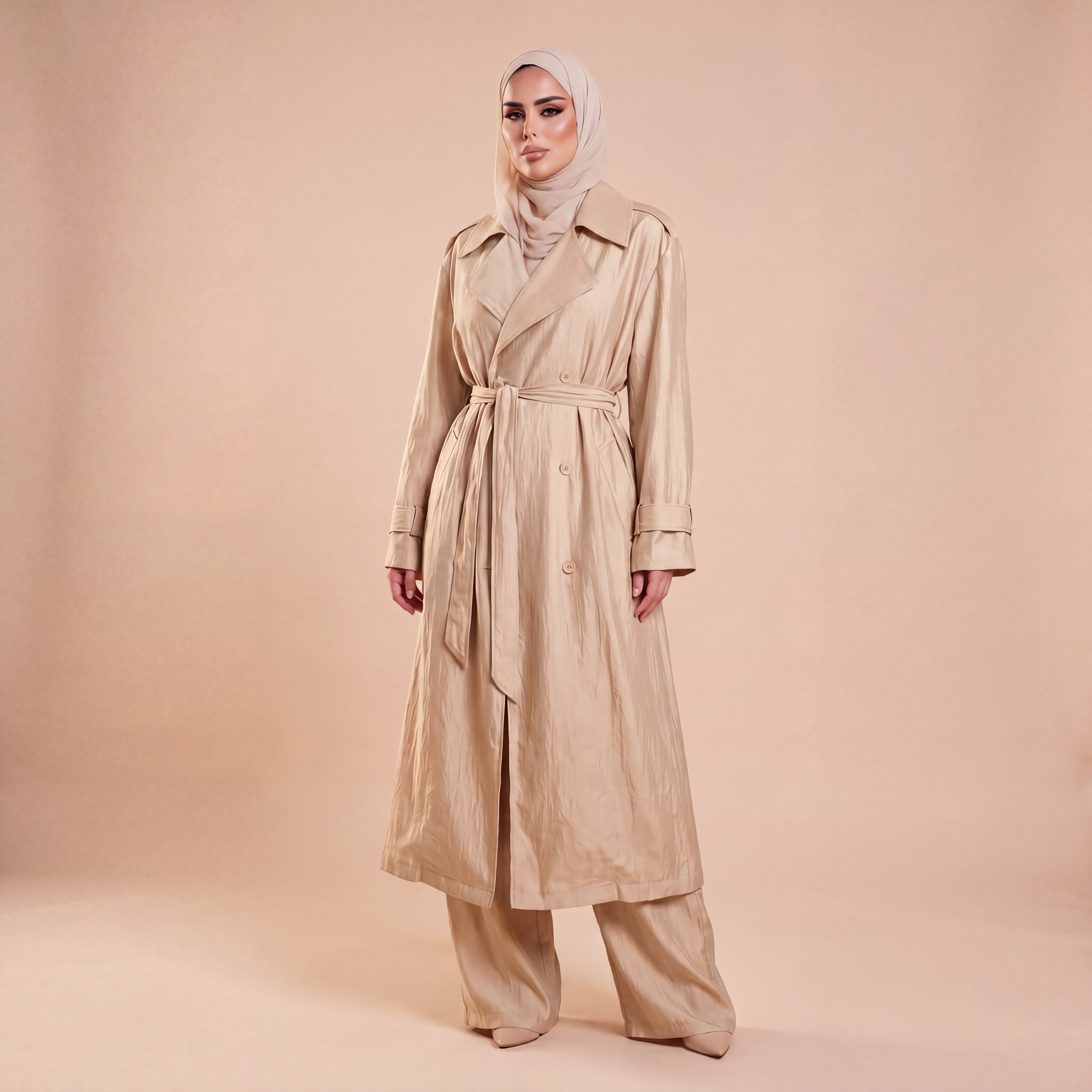 Beige Silk Classic Set