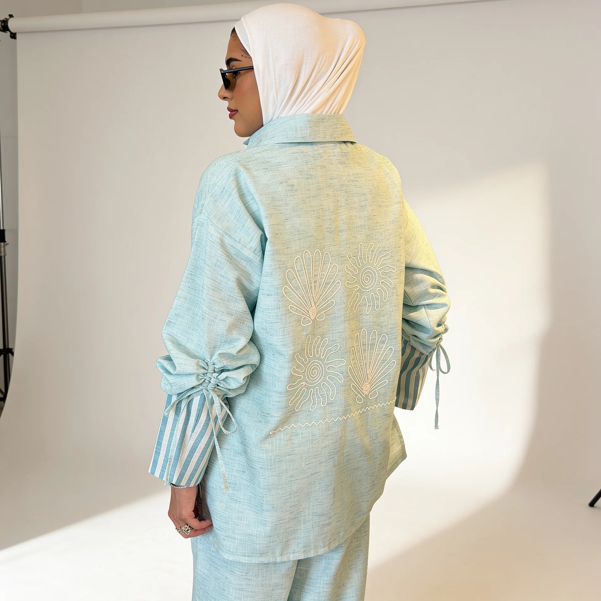 Turquoise shells set