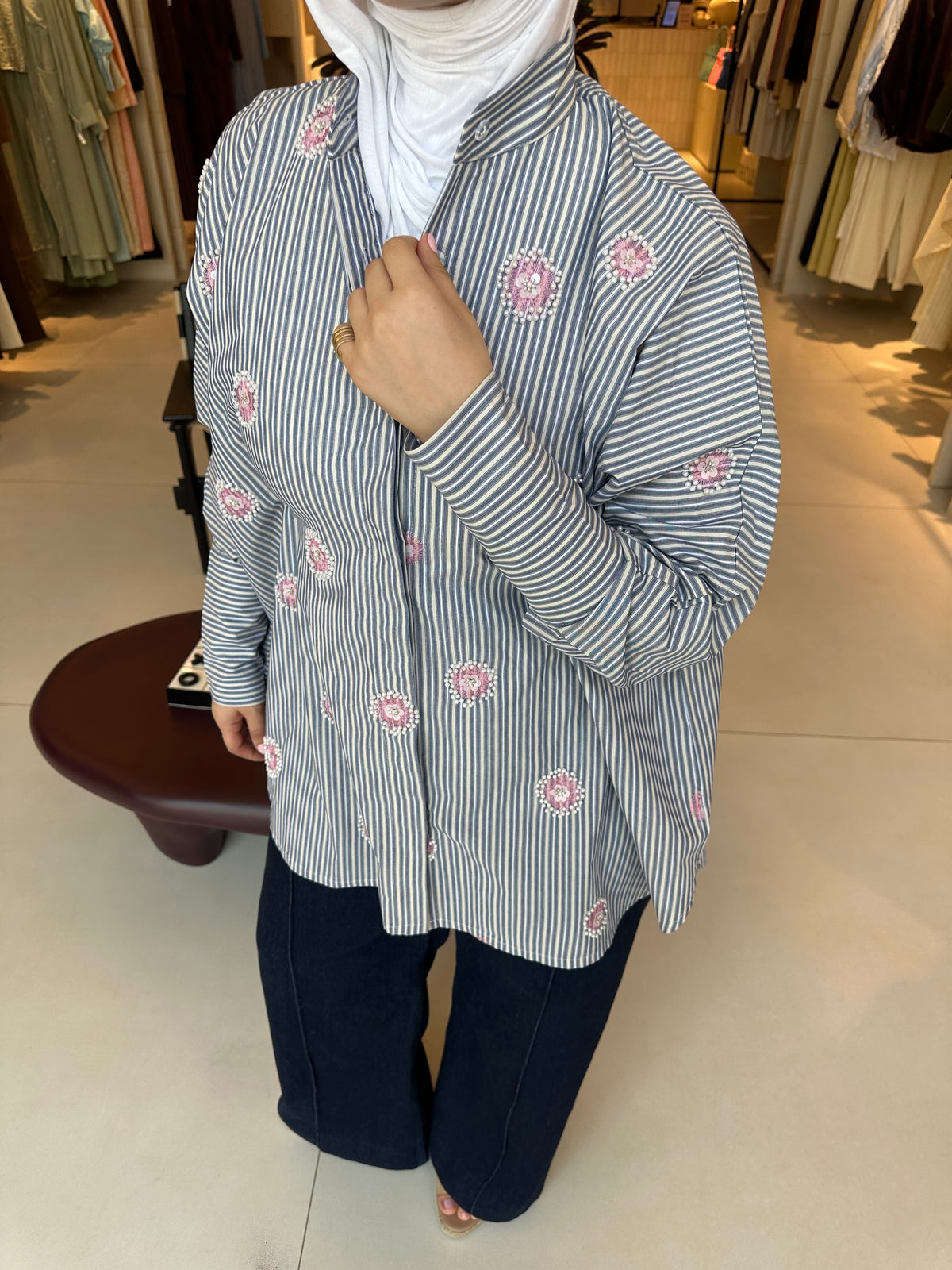 BLUE BLOOM TOP