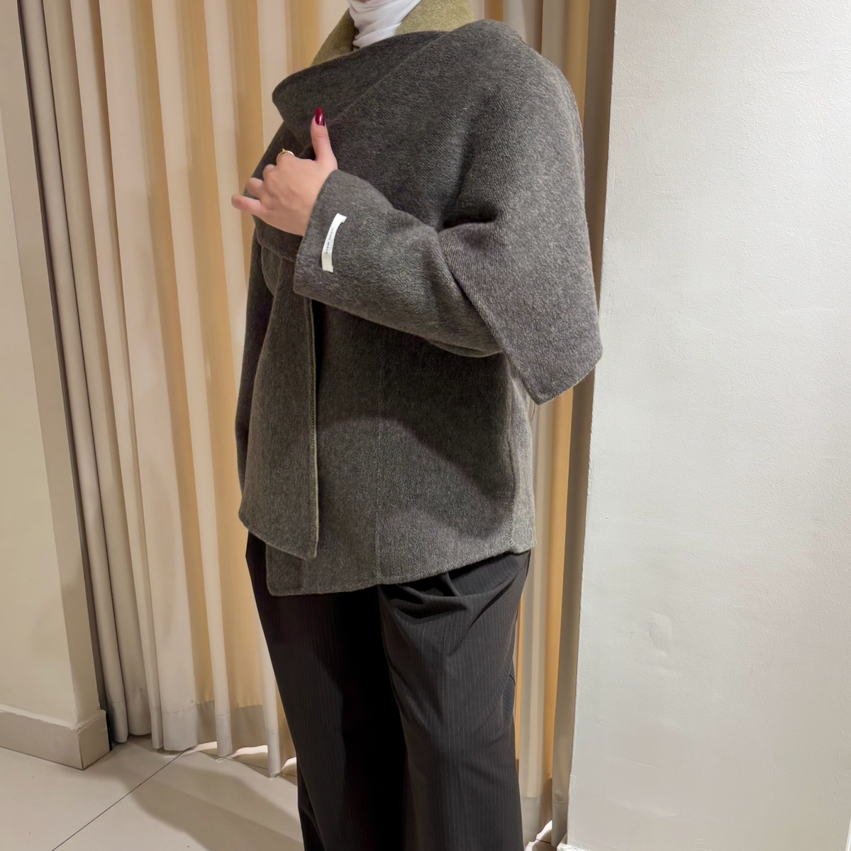WINTER OLIVES WOOL COAT