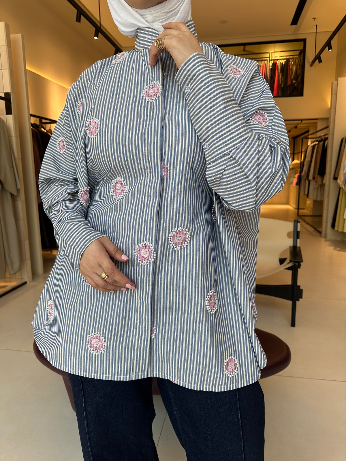 BLUE BLOOM TOP