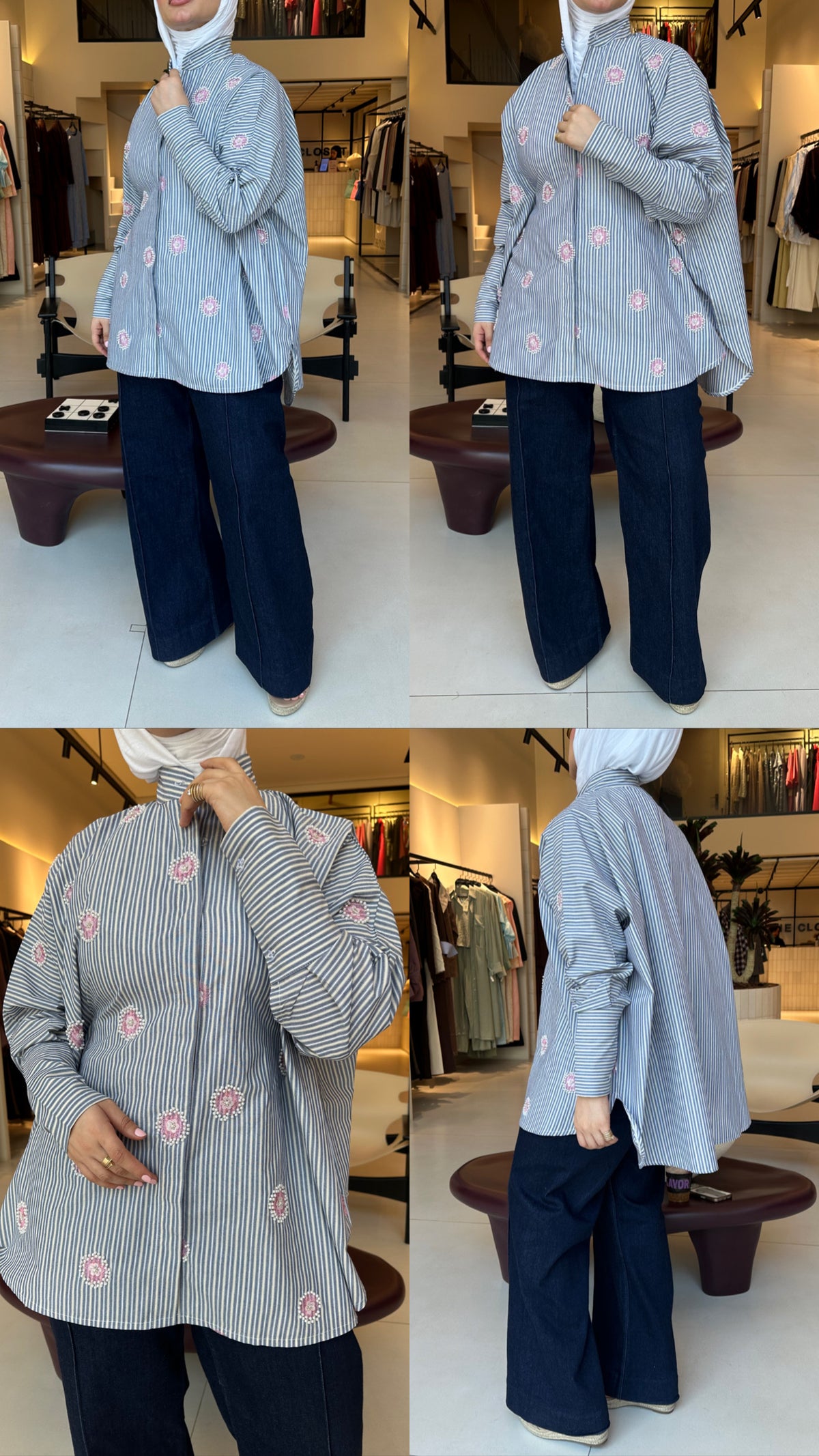 BLUE BLOOM TOP